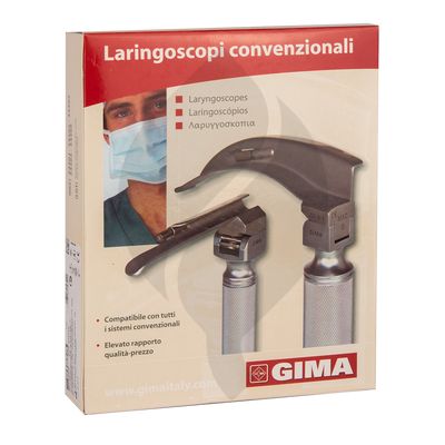 Laryngoscope kit box with 3 slides