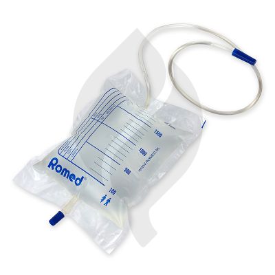Urine bag 2L without anti-reflux C/V tap