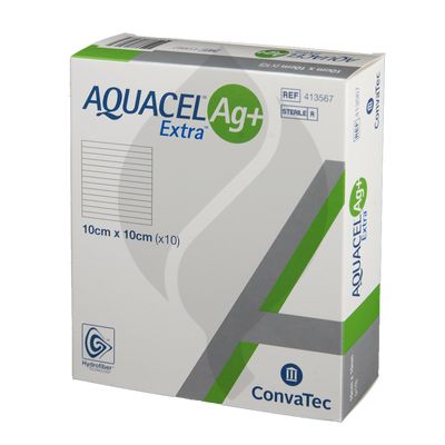Aquacel Patch AG+Extra 10 x 10cm 