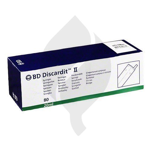 Syringe BD 2 pieces Luer eccentric cone 20ml